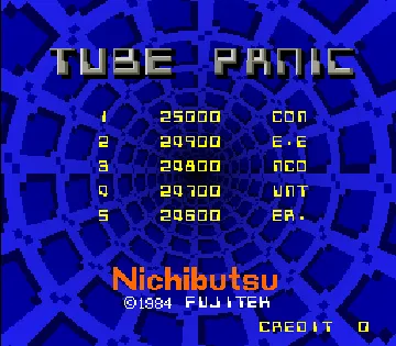 Tube Panic screen shot title